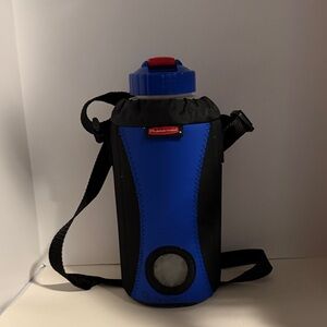 1998 Rubbermaid Blue Ice Sports Bottle 1 Quart With Carrying Strap